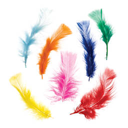 John Bead Marabou Feathers - Multicolor Mix