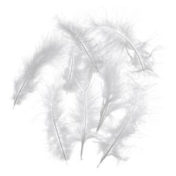 John Bead Marabou Feathers - White