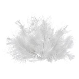 John Bead Marabou Feathers - White - out of packaging