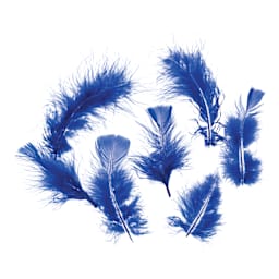 John Bead Marabou Feathers - Royal Blue - seven feathers