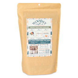 Woodsy Craft Co. DIY Garland Kit - Boho - back of packaging