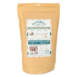 Woodsy Craft Co. DIY Garland Kit - Folksy Flower - back of packaging