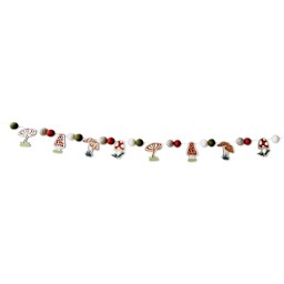 Woodsy Craft Co. DIY Garland Kit - Mushroom finished garland example