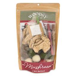 Woodsy Craft Co. DIY Garland Kit - Mushroom - front of packaging