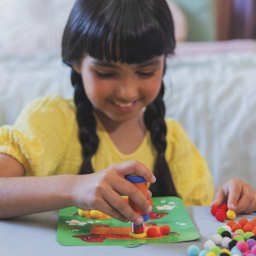 Educational Insights Pom Pom Kit - in use