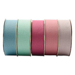 Morex Cotton Eco Ribbon - Assorted Colors, 1" x 3.25 yd, Pkg of 5