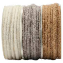 Morex Elbe Wool Ribbon - Neutrals, Pkg of 3