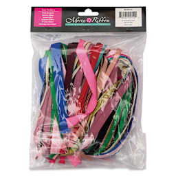 Morex Ribbon Sampler Pack - Assorted, 40 yd, back of packaging
