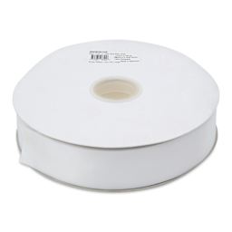 Morex Recycled Double Faced Satin Ribbon - White, 1-1/2" x 100 yd, flat