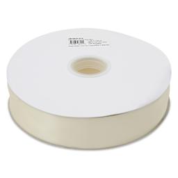 Morex Recycled Double Faced Satin Ribbon - Ivory, 1-1/2" x 100 yd, flat
