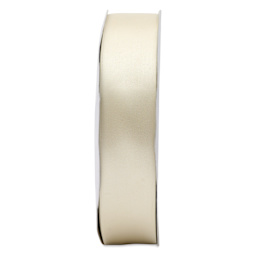 Morex Recycled Double Faced Satin Ribbon - Ivory, 1-1/2" x 100 yd