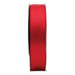 Morex Recycled Double Faced Satin Ribbon - Red, 1-1/2" x 100 yd