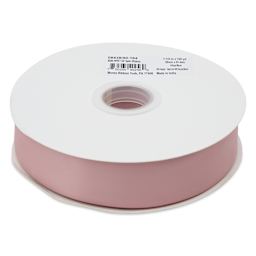 Morex Recycled Double Faced Satin Ribbon - Antique Mauve, 1-1/2" x 100 yd, flat roll