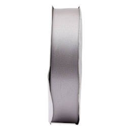 Morex Recycled Double Faced Satin Ribbon - Silver, 1-1/2" x 100 yd