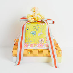 RIBBN STRP 38MMX3M GREY/ORANGE