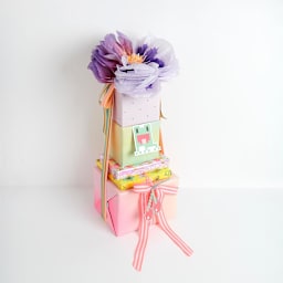 RIBBN STRP 25MMX3M NEON PNK/WH