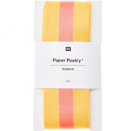 RIBBN STRP 38MMX3M YEL/NEON PN