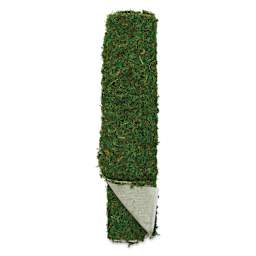 SuperMoss Peel-n-Stick Moss Mat - 18" x 48", corner turned up to show backing