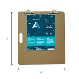 Art Alternatives Artist Tote Board with Butterfly Clips, 23" x 26"