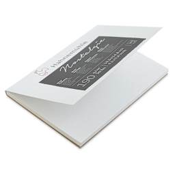 Hahnemühle Nostalgie Sketch Postcards Pad - 4.1" x 5.8", 20 sheets (front cover lifted to show paper)