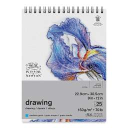 Winsor & Newton Drawing Pad - 9" x 12", Medium (front of pad)