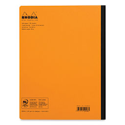 Rhodia Composition Book - Orange, 9-7/8" x 7-1/2", 80 Sheets (back cover)
