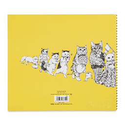 Holbein Yuko Higuchi Cats on Parade Sketchbook - 8-3/4" x 10" (back cover)