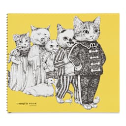 Holbein Yuko Higuchi Cats on Parade Sketchbook - 8-3/4" x 10" (front cover)