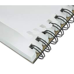 Koh-I-Noor Sketch Pad - 5-1/2" x 8-1/2", Wirebound, corner close-up of removable pages