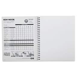 Koh-I-Noor Sketch Pad - 9" x 12", Wirebound, 100 Sheets, inside cover