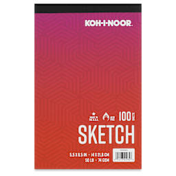 Koh-I-Noor Sketch Pad - 5-1/2" x 8-1/2", Tapebound, 100 Sheets, front cover