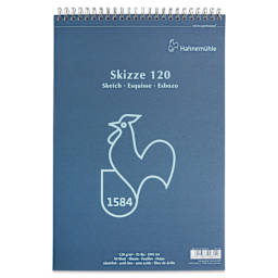 Hahnemühle Skizze Spiral-Bound Sketch Pad - 8.27" x 11.69", 120 gsm, cover