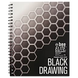 Bee Elite Black Drawing Pad, front cover