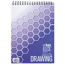Bee Elite Drawing Pad - 9" x 12", 70 lb, Spiral Bound, back cover