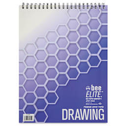 Bee Elite Drawing Pad - 11" x 14", 70 lb, Spiral Bound, back cover