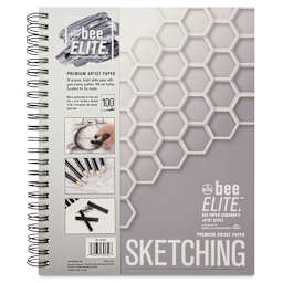 Bee Elite Sketch Pad - 9" x 12", 74 lb, 100 Sheets, front cover