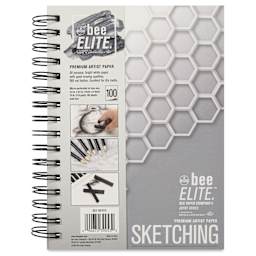 Bee Elite Sketch Pad - 5-1/2" x 8-1/2", 74 lb, 100 Sheets, front cover