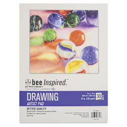 Bee Inspired Drawing Artist Pad - 9" x 12", front cover