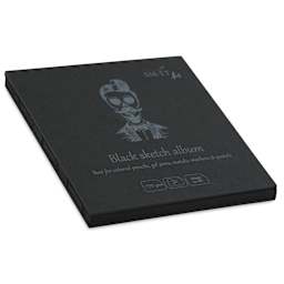 SMLT Art Layflat Black Sketch Pad, laying flat