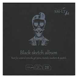 SMLT Art Layflat Black Sketch Pad, front cover
