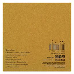 SMLT Art Layflat Kraft Sketch Pad, back cover