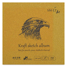 SMLT Art Layflat Kraft Sketch Pad, front cover
