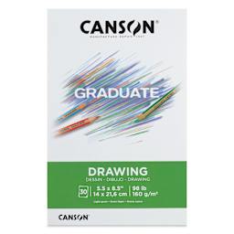 Canson Graduate Drawing Pad - 5-1/2" x 8-1/2", front cover