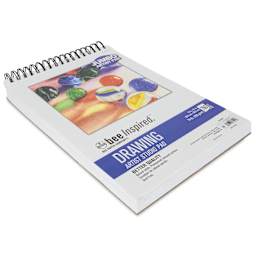 Bee Inspired Drawing Jumbo Artist Pad - 9" x 12", laid flat