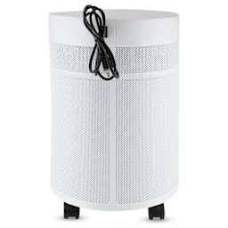 Airpura V600 Air Purifier - White, rear view. 