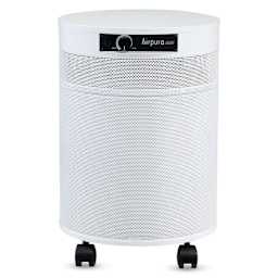 Airpura V600 Air Purifier - White, front view.