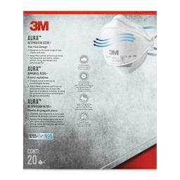 3M Aura N95 Particulate Respirator - Pkg of 20, front of the packaging