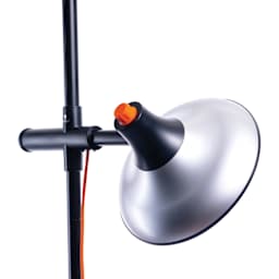 Daylight Artist Studio Lamp 2 with Stand - Chrome and Black back of lamp close-up