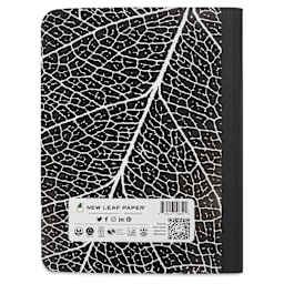 New Leaf Paper Composition Book - Black, Ruled, 9-3/4" x 7-1/2", back