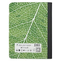 New Leaf Paper Composition Book - Green, Ruled, 9-3/4" x 7-1/2", back